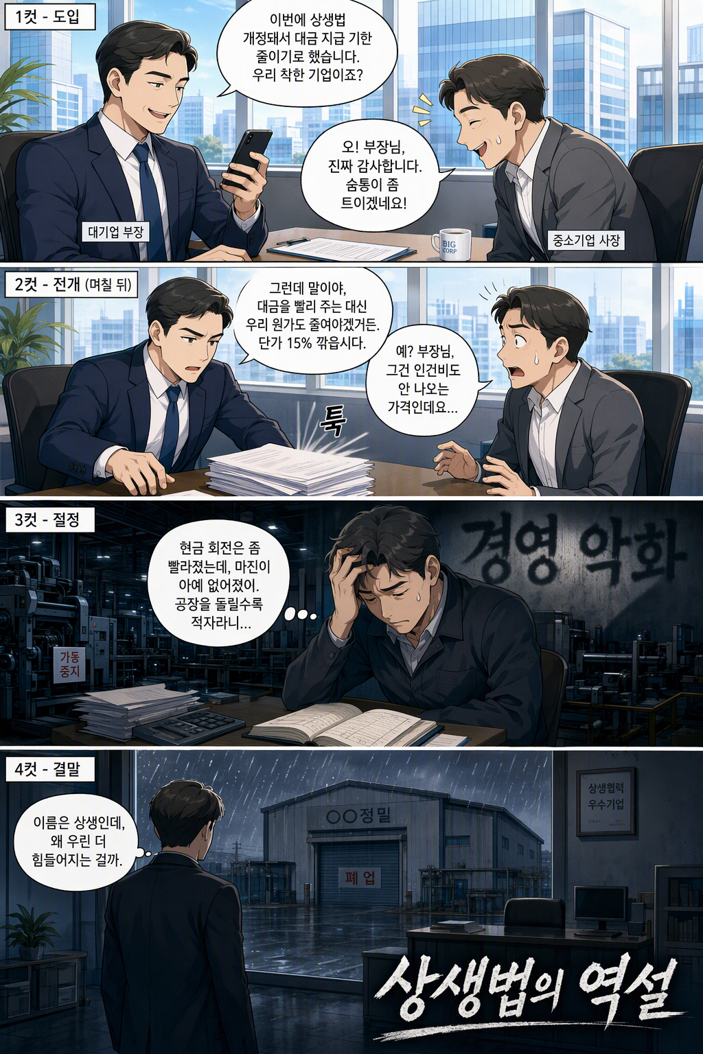 대·중소기업 상생협력 촉진에 관한 법률 일부개정법률안 웹툰 1