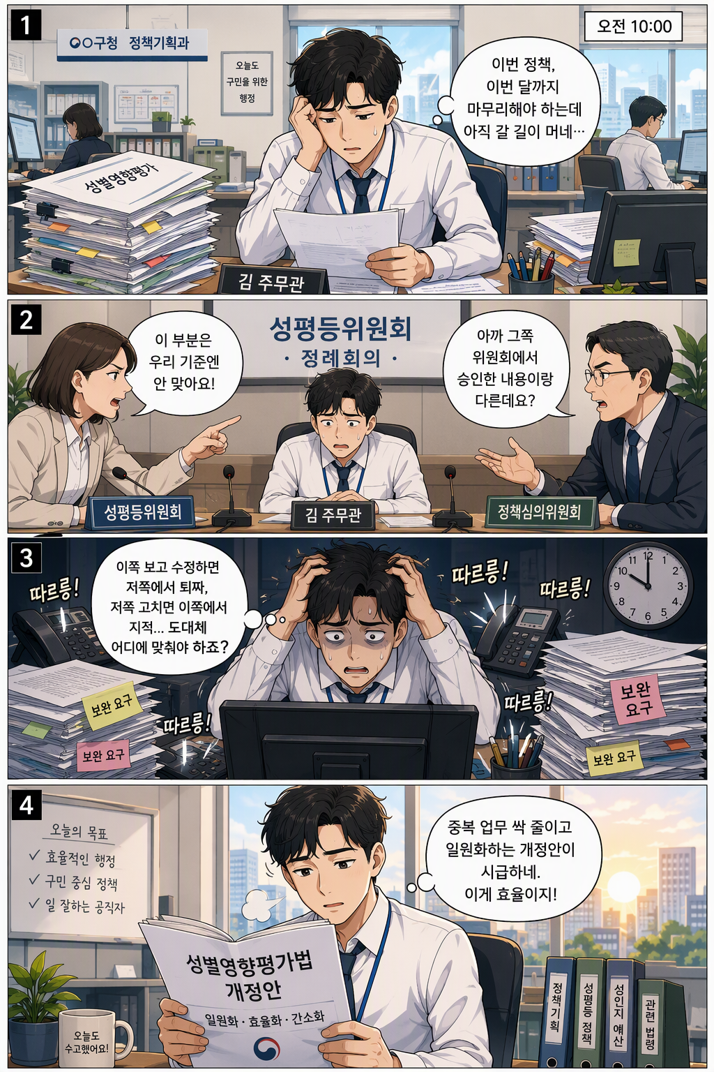 성별영향평가법 일부개정법률안 웹툰 1