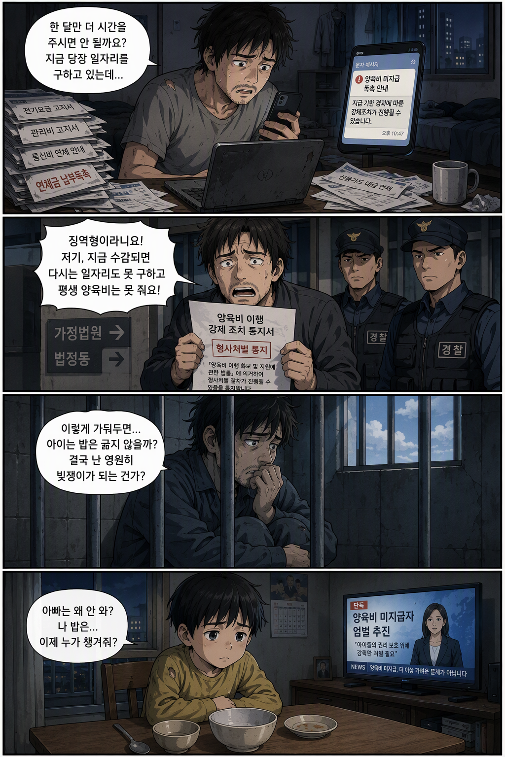 양육비 이행확보 및 지원에 관한 법률 일부개정법률안 웹툰 1