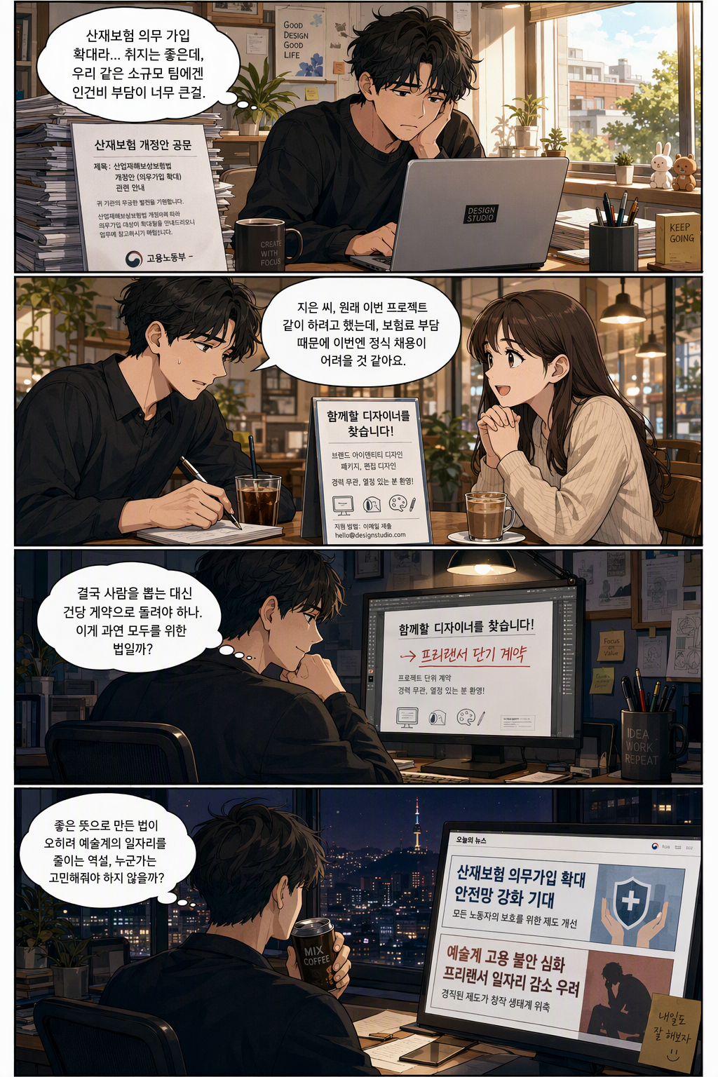 산업재해보상보험법 일부개정법률안 웹툰 1