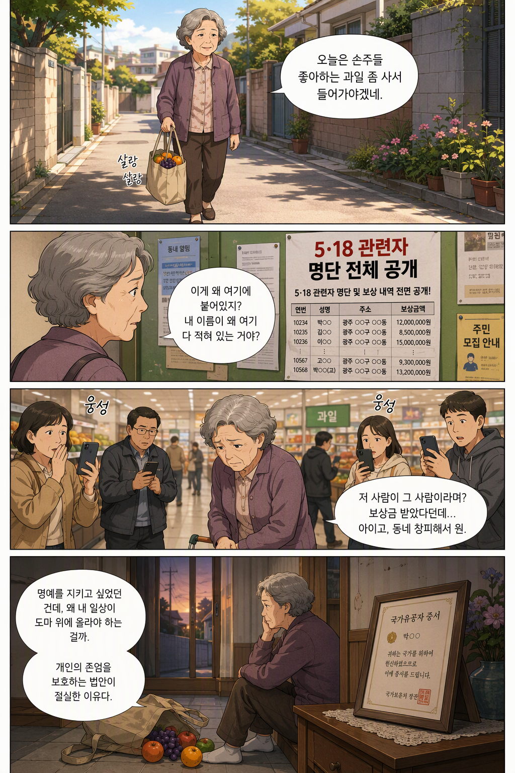 5·18민주화운동 관련자 보상 등에 관한 법률 일부개정법률안 웹툰 1