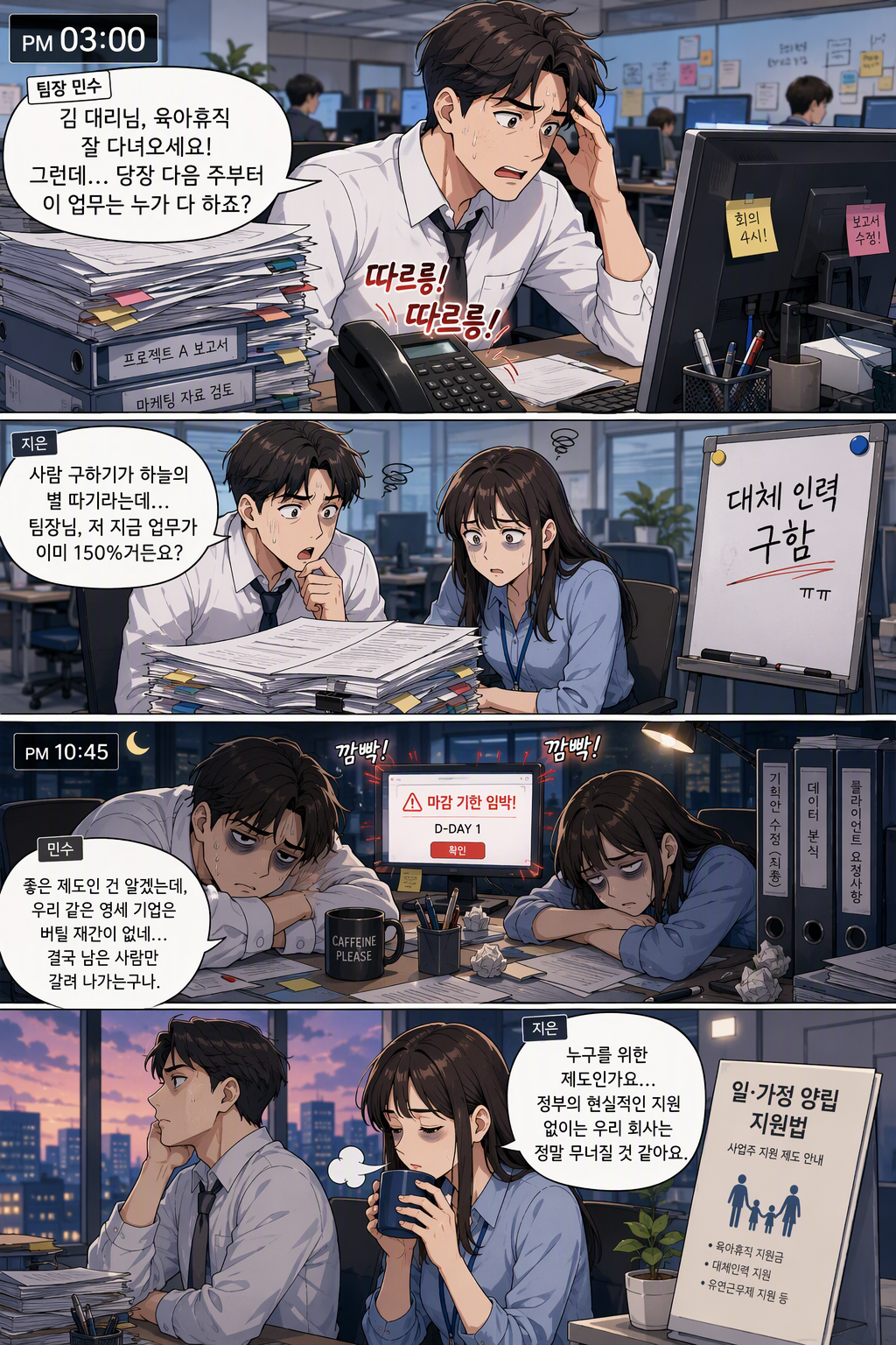 남녀고용평등과 일·가정 양립 지원에 관한 법률 일부개정법률안 웹툰 1