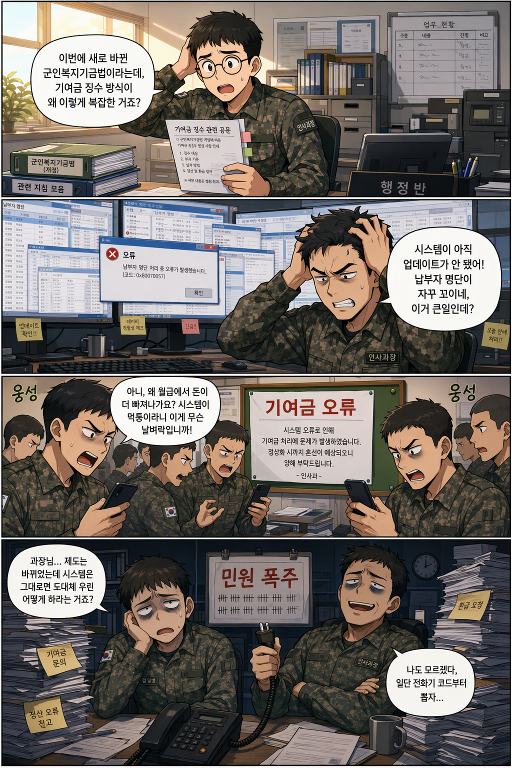 군인복지기금법 일부개정법률안 웹툰 1