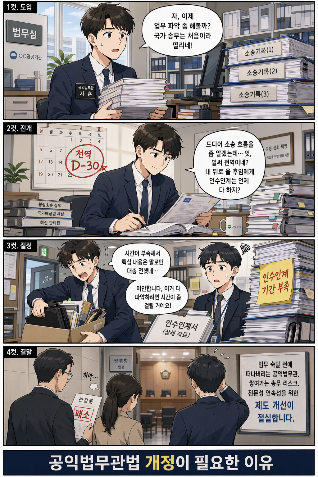 공익법무관에 관한 법률 일부개정법률안 웹툰 1