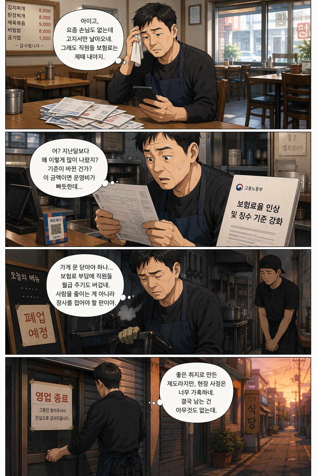 고용보험 및 산업재해보상보험의 보험료징수 등에 관한 법률 일부개정법률안 웹툰 1