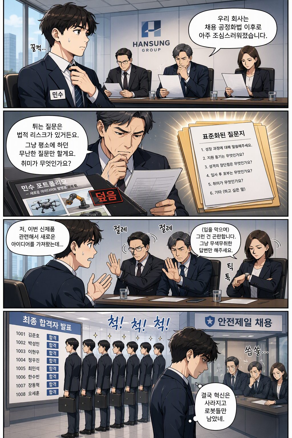 채용절차의 공정화에 관한 법률 일부개정법률안 웹툰 1