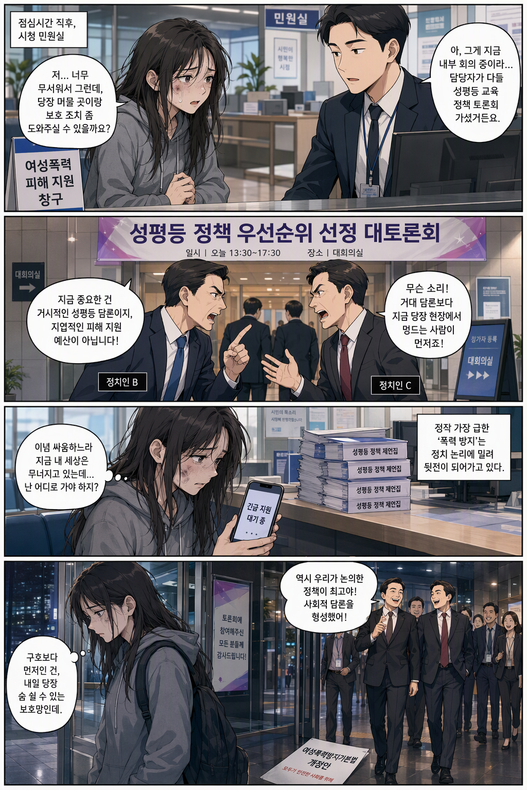 여성폭력방지기본법 일부개정법률안 웹툰 1