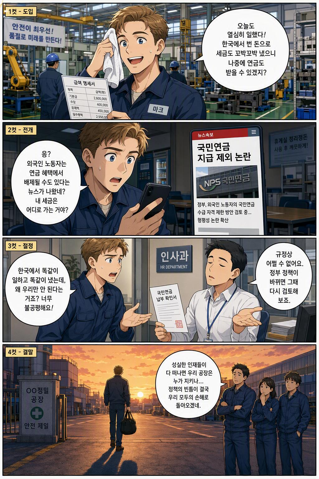 국민연금법 일부개정법률안 웹툰 1