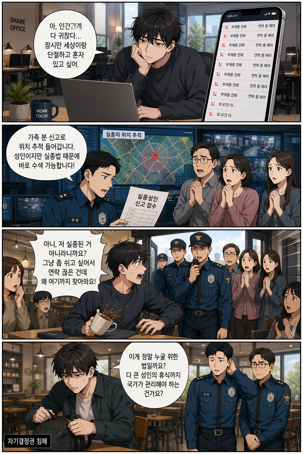 실종성인의 수색·발견 및 보호에 관한 법률안 웹툰 1