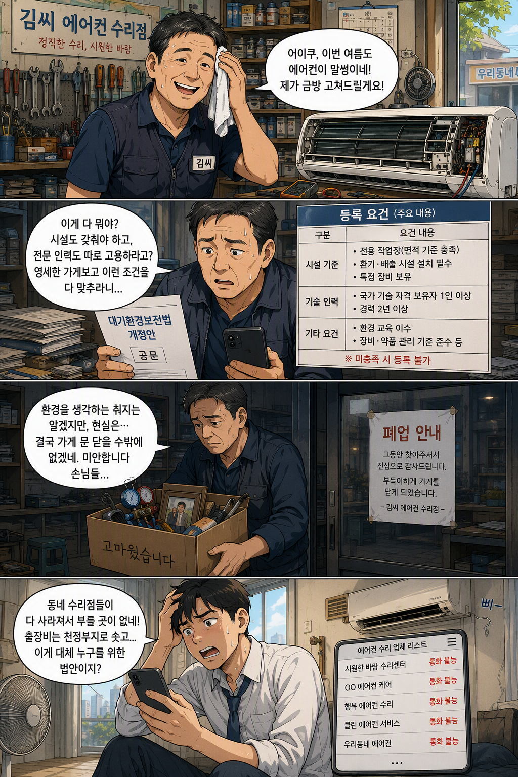 대기환경보전법 일부개정법률안 웹툰 1