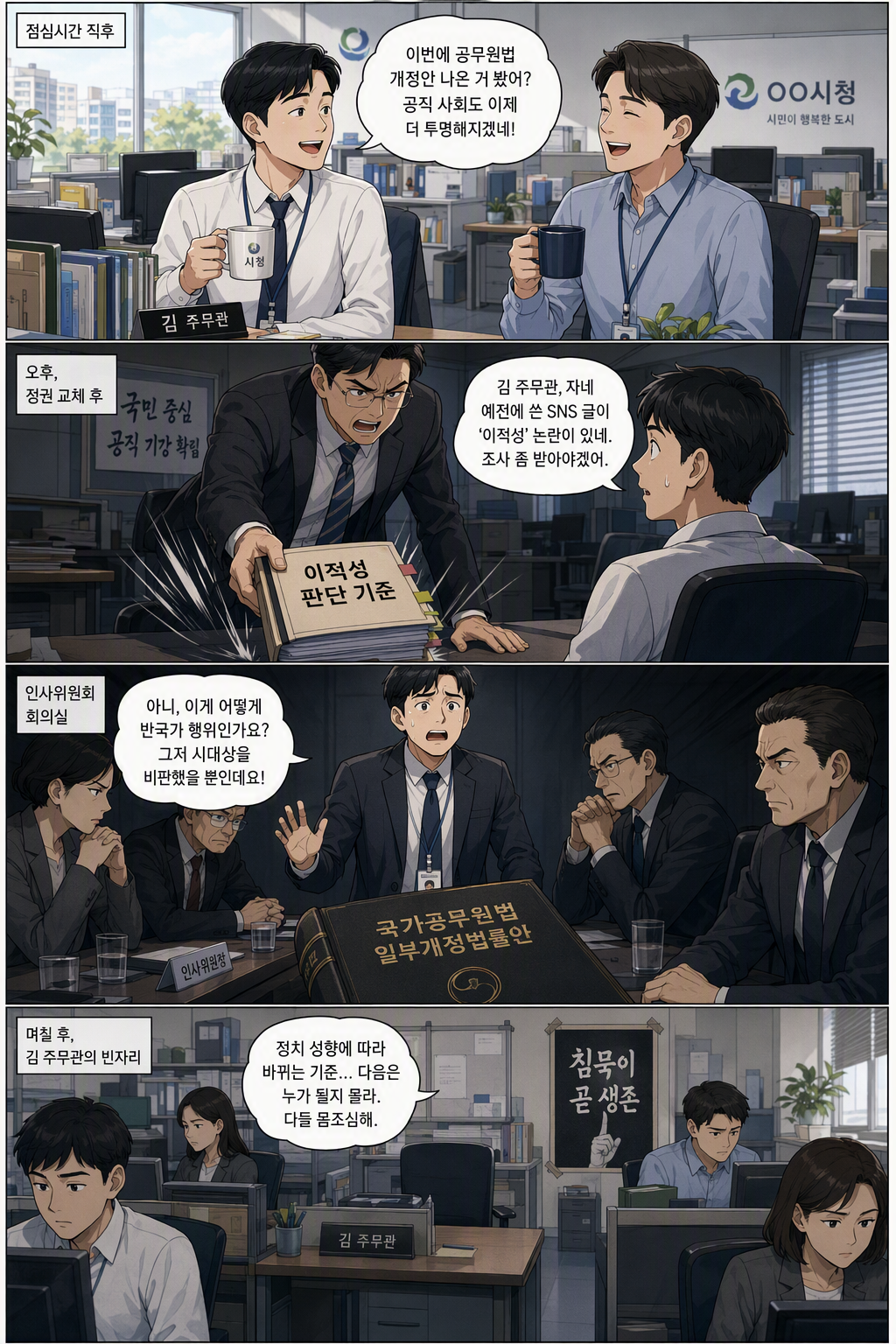 국가공무원법 일부개정법률안 웹툰 1