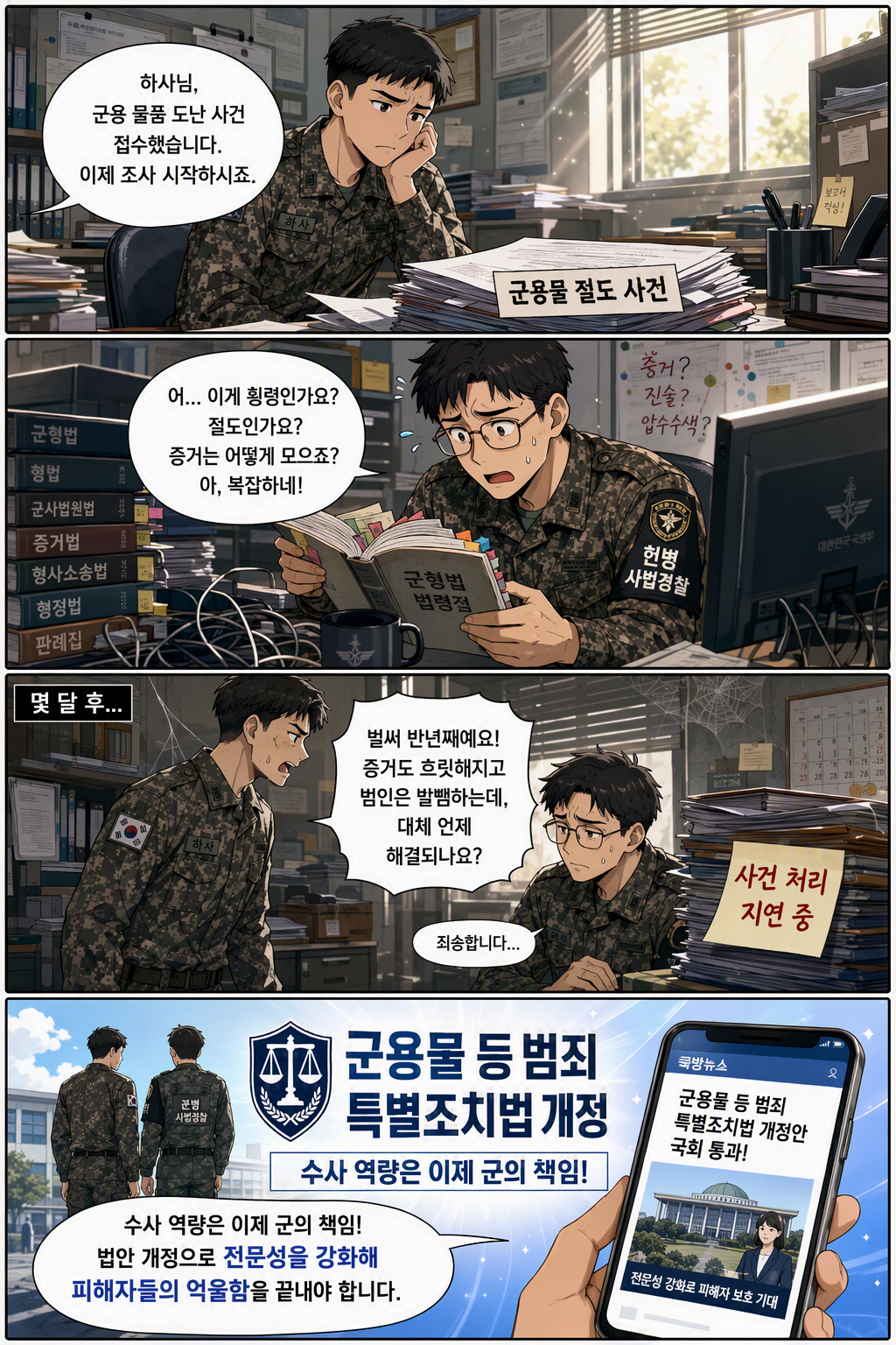 군용물 등 범죄에 관한 특별조치법 일부개정법률안 웹툰 1