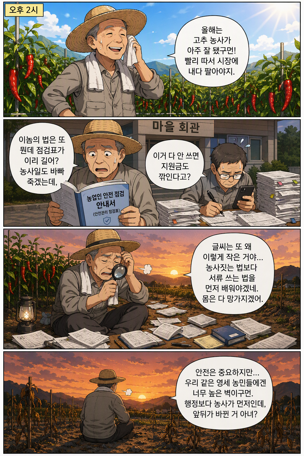농작업재해 예방 및 안전·보건 증진에 관한 법률안 웹툰 1