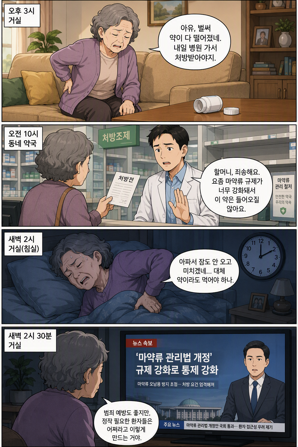 마약류 관리에 관한 법률 일부개정법률안 웹툰 1