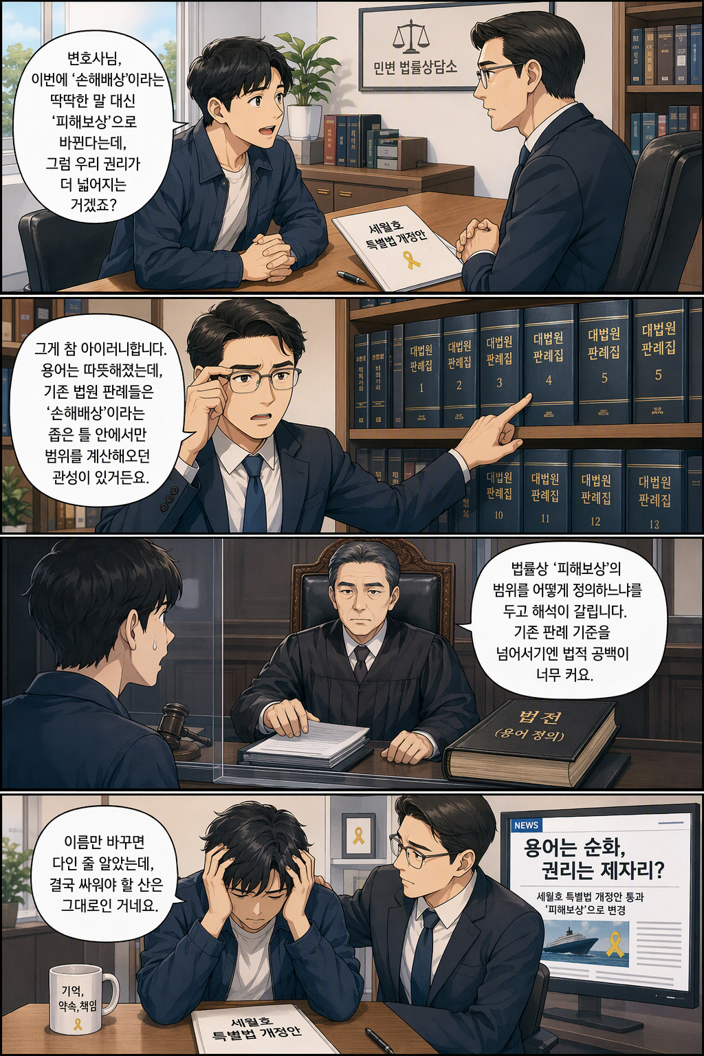 4·16세월호참사 피해구제 및 지원 등을 위한 특별법 일부개정법률안 웹툰 1
