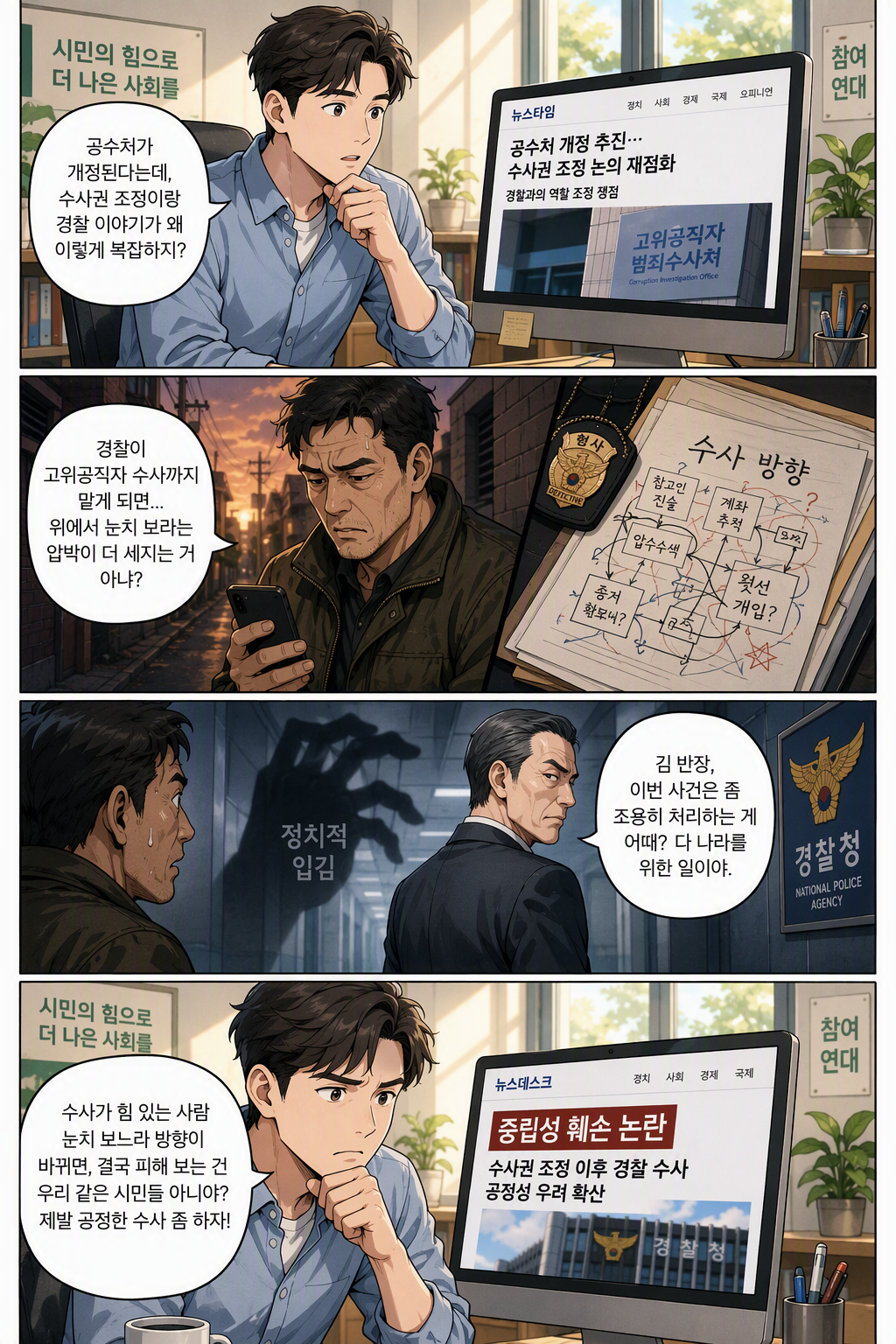 고위공직자범죄수사처 설치 및 운영에 관한 법률 일부개정법률안 웹툰 1