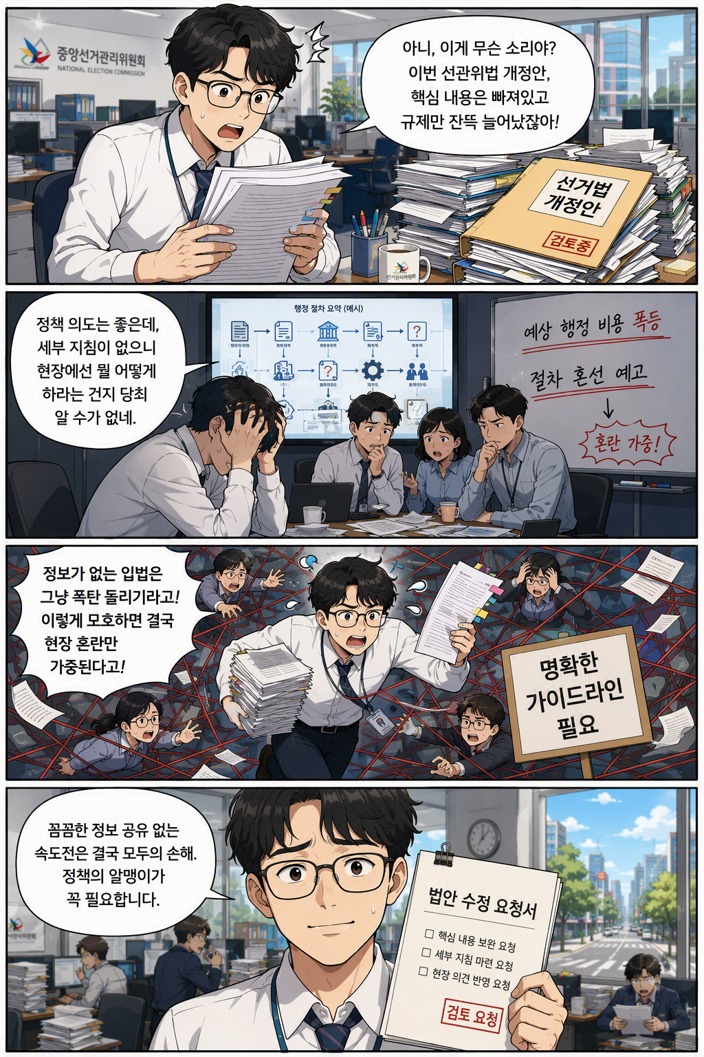 선거관리위원회법 일부개정법률안 웹툰 1