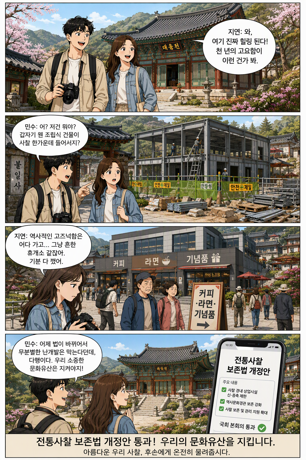 전통사찰의 보존 및 지원에 관한 법률 일부개정법률안 웹툰 1