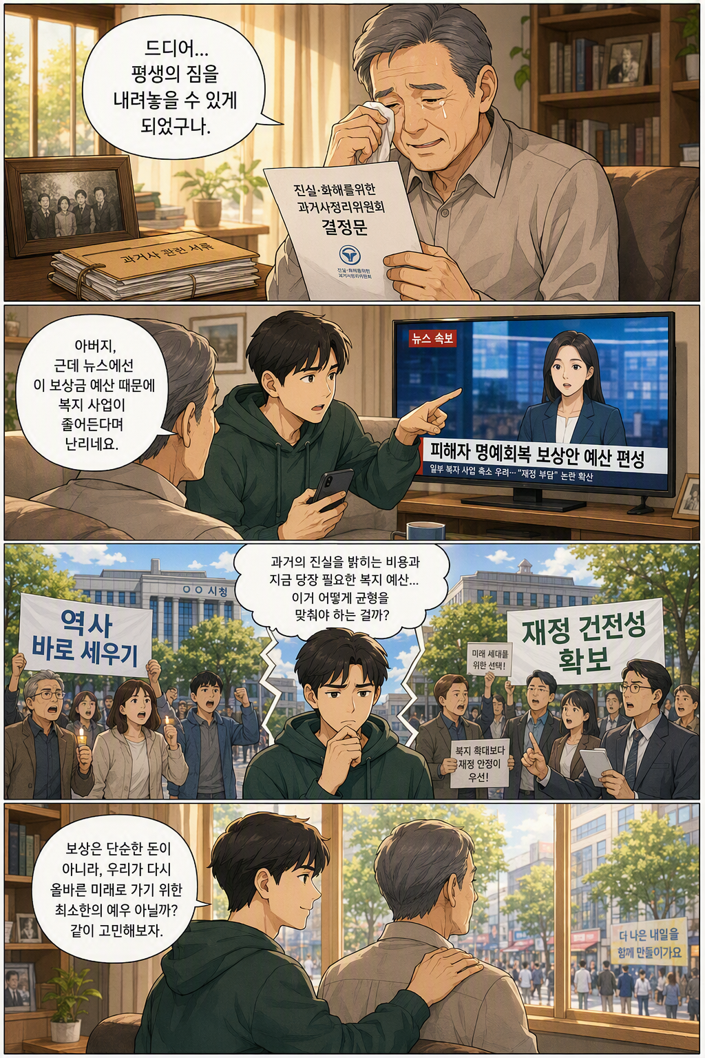 진실·화해를 위한 진실규명결정사건 피해자 명예회복과 보상 등에 관한 법률안 웹툰 1