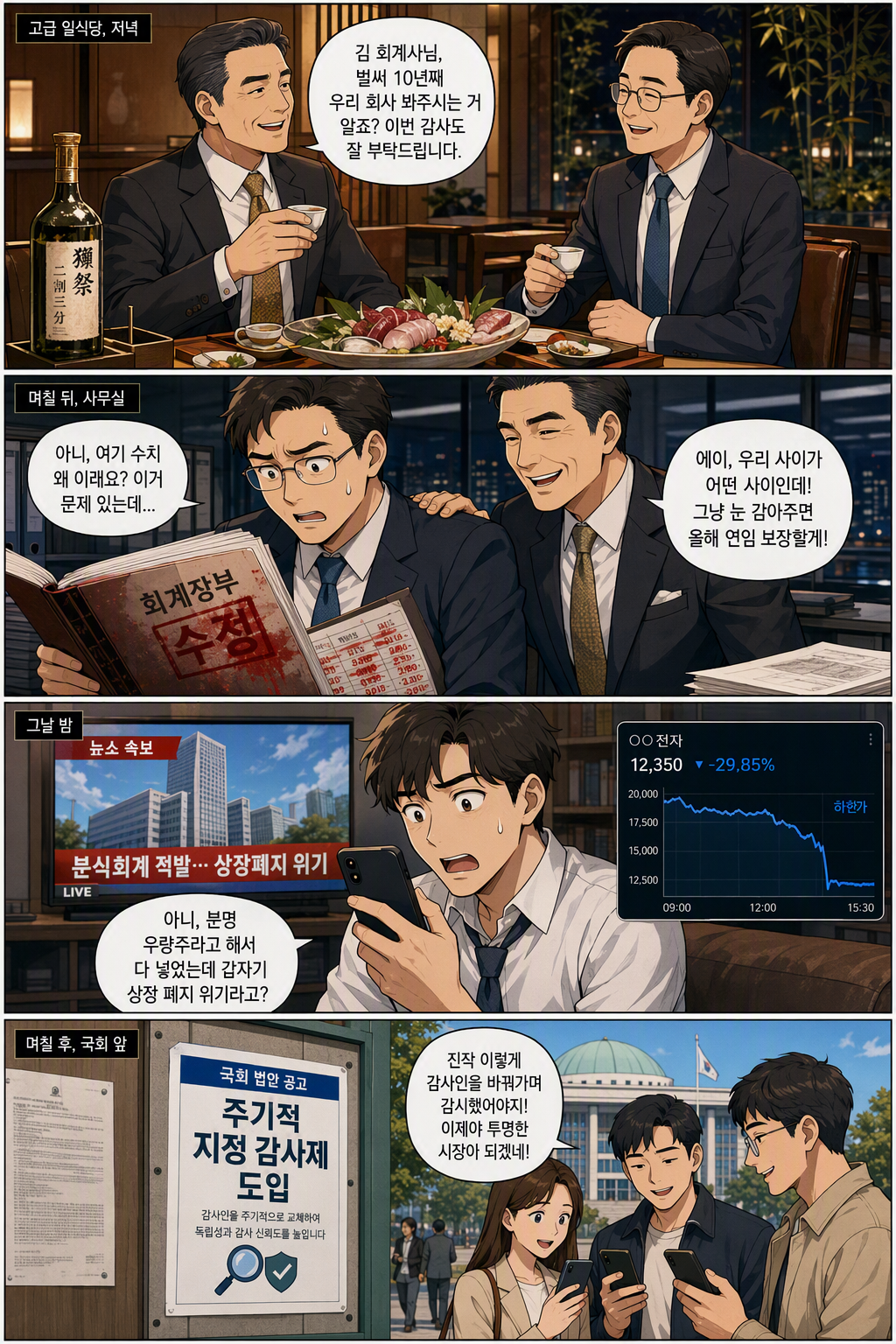 주식회사 등의 외부감사에 관한 법률 일부개정법률안 웹툰 1