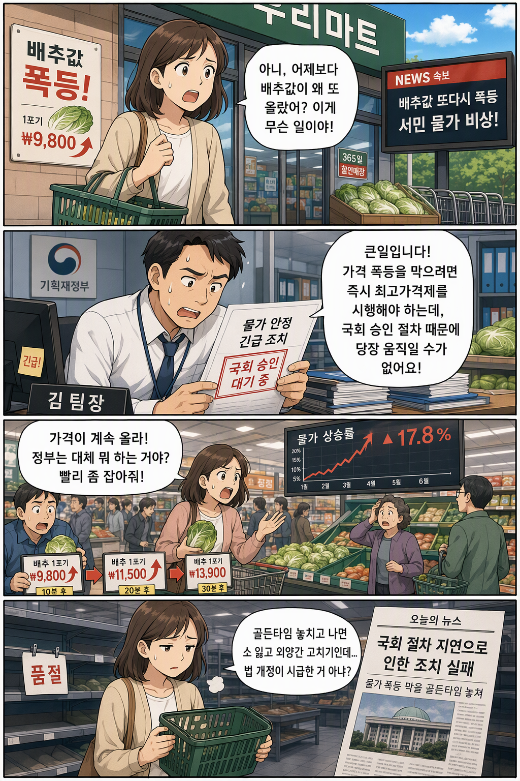 물가안정에 관한 법률 일부개정법률안 웹툰 1