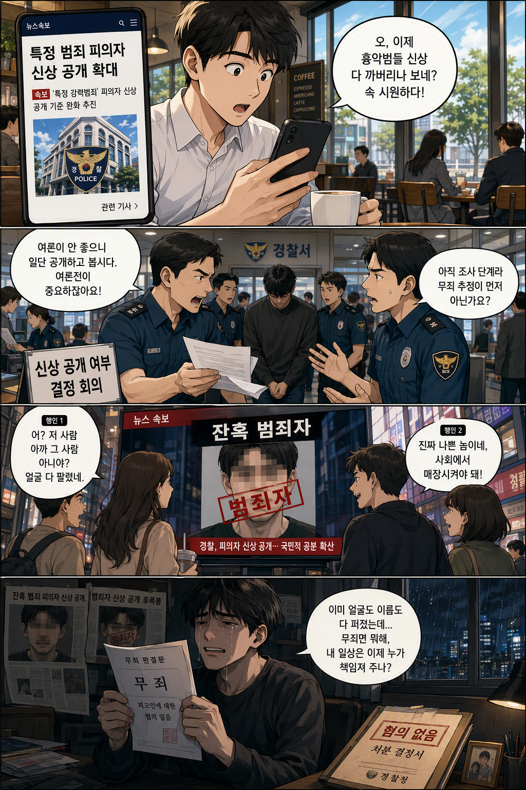 특정중대범죄 피의자 등 신상정보 공개에 관한 법률 일부개정법률안 웹툰 1