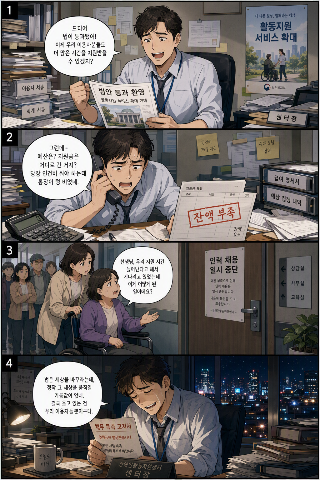 장애인활동 지원에 관한 법률 일부개정법률안 웹툰 1
