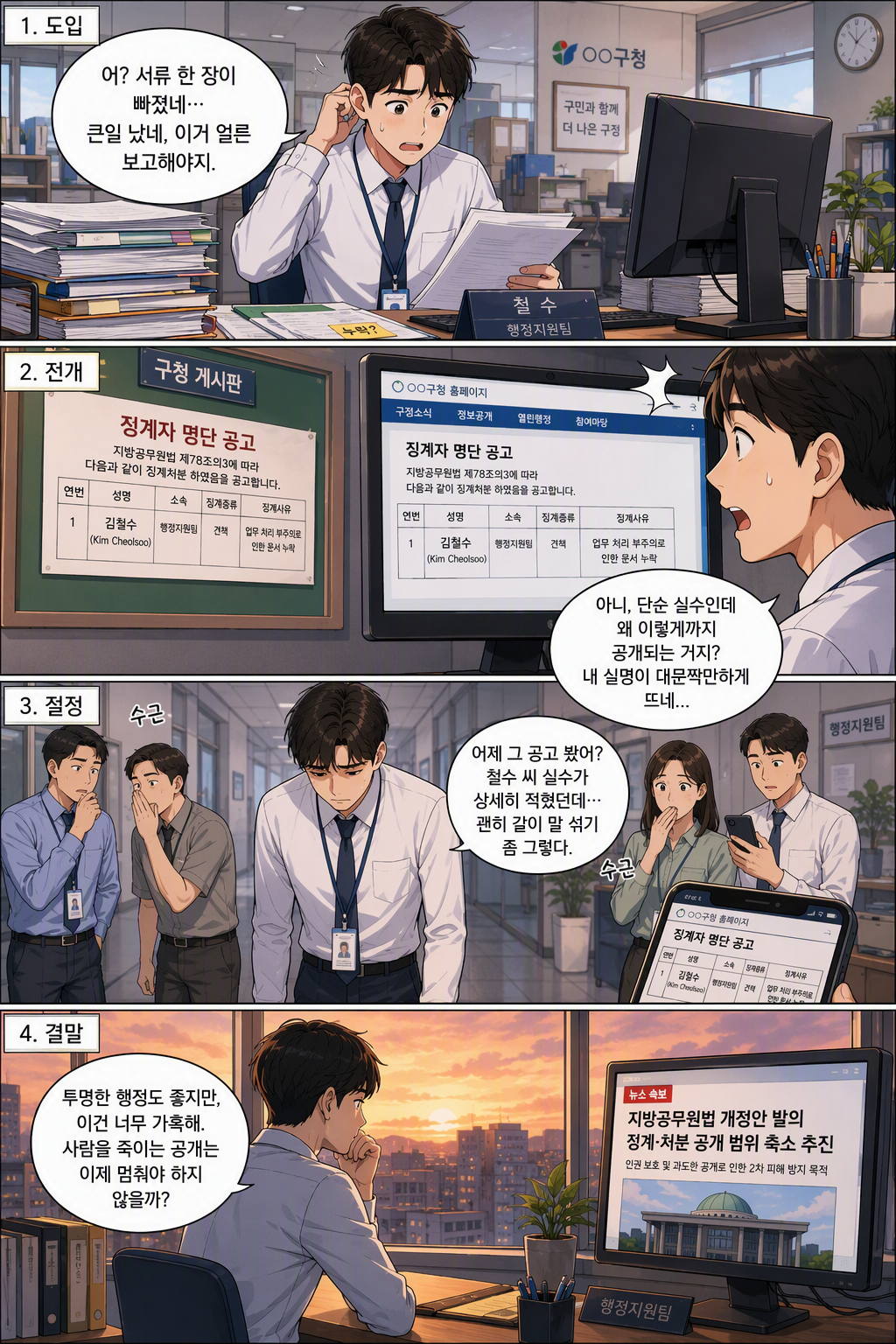 지방공무원법 일부개정법률안 웹툰 1