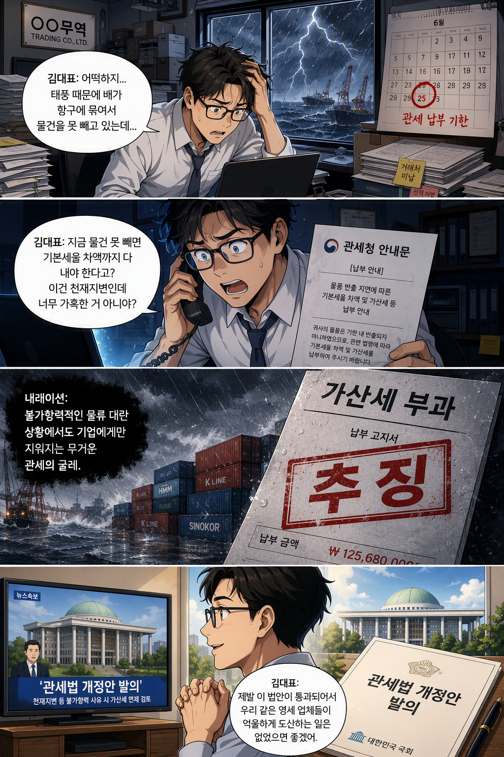 관세법 일부개정법률안 웹툰 1
