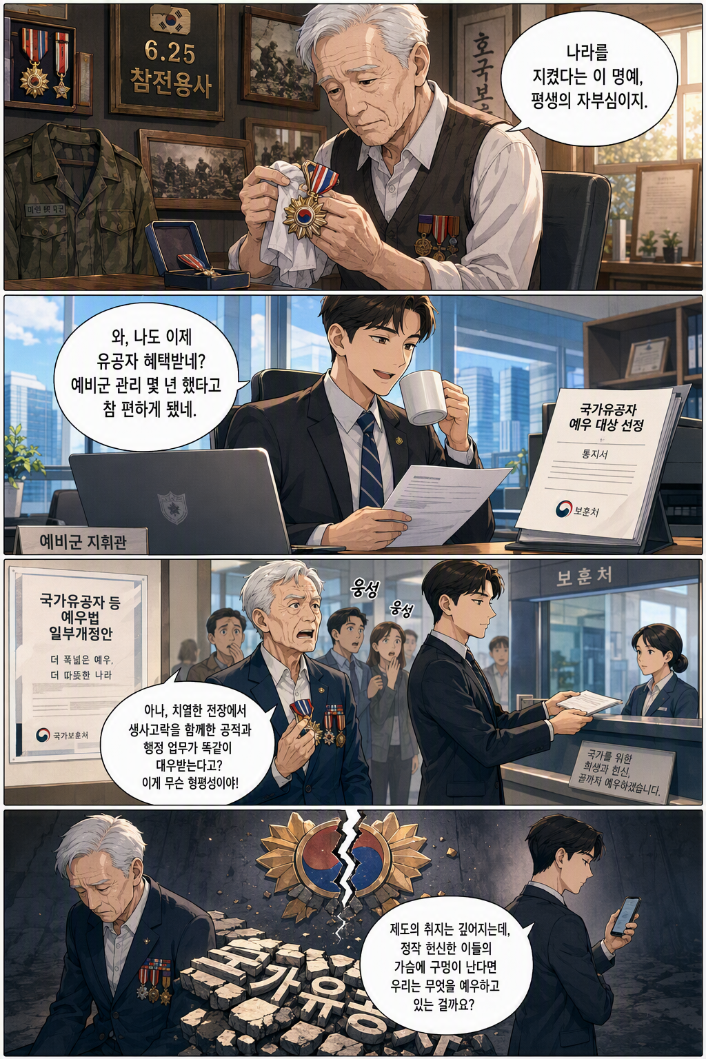 국가유공자 등 예우 및 지원에 관한 법률 일부개정법률안 웹툰 1