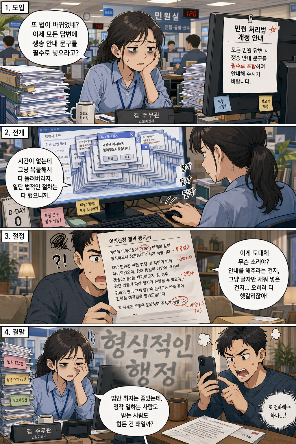 민원 처리에 관한 법률 일부개정법률안 웹툰 1