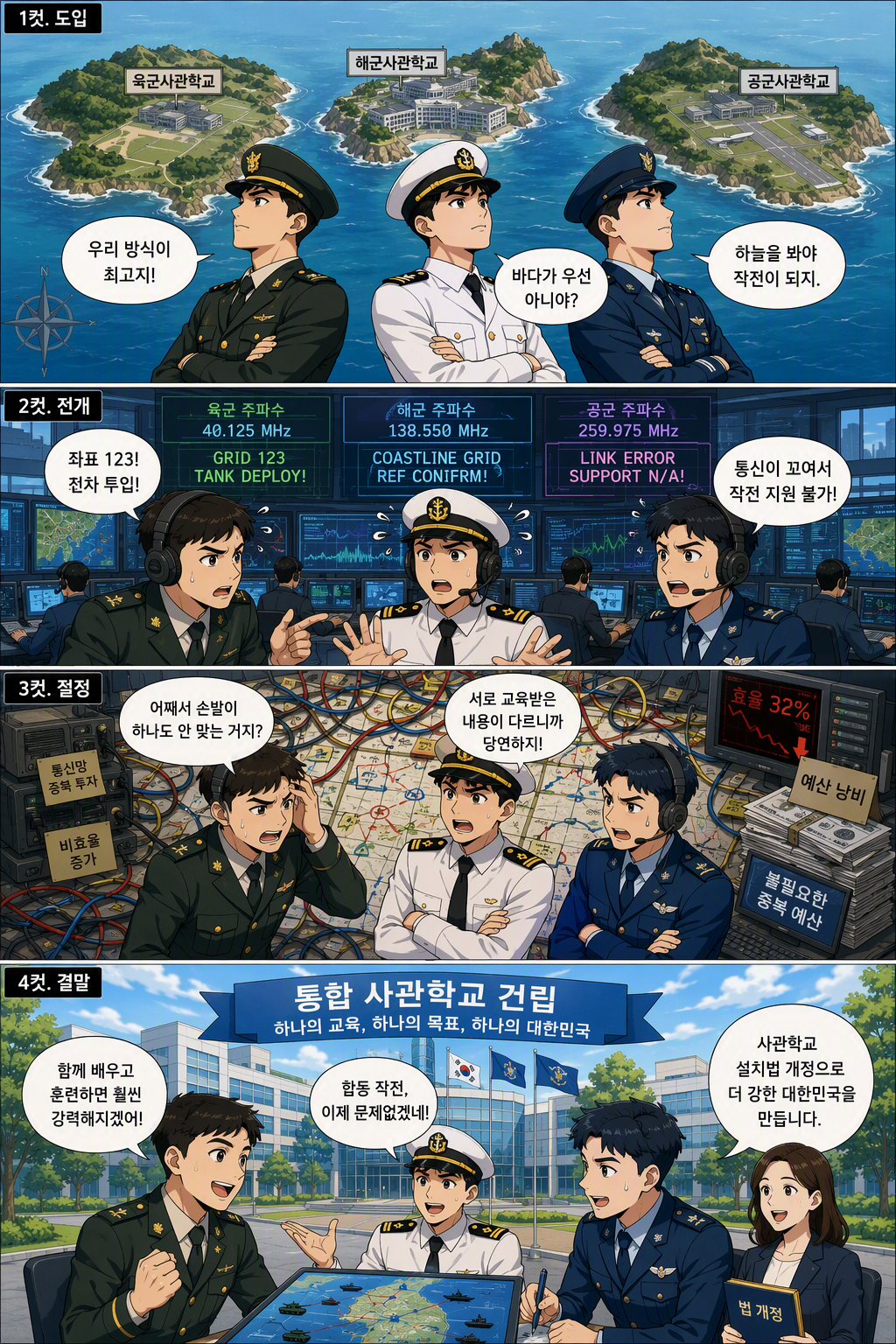 사관학교 설치법 일부개정법률안 웹툰 1