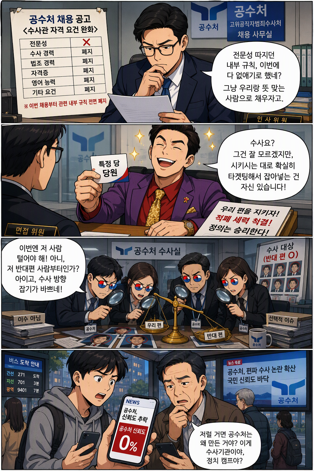 고위공직자범죄수사처 설치 및 운영에 관한 법률 일부개정법률안 웹툰 1