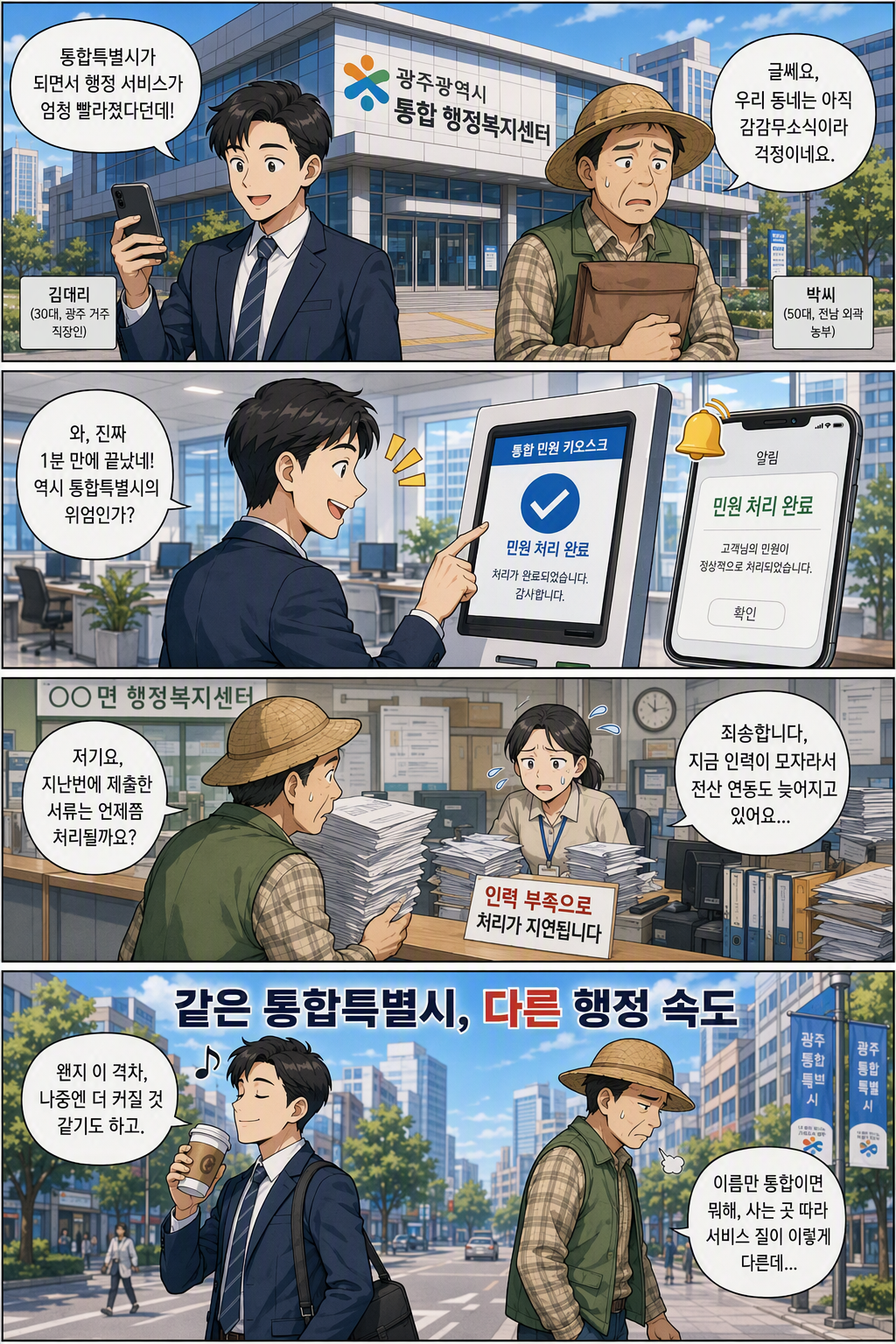 전남광주통합특별시 설치를 위한 특별법 일부개정법률안 웹툰 1