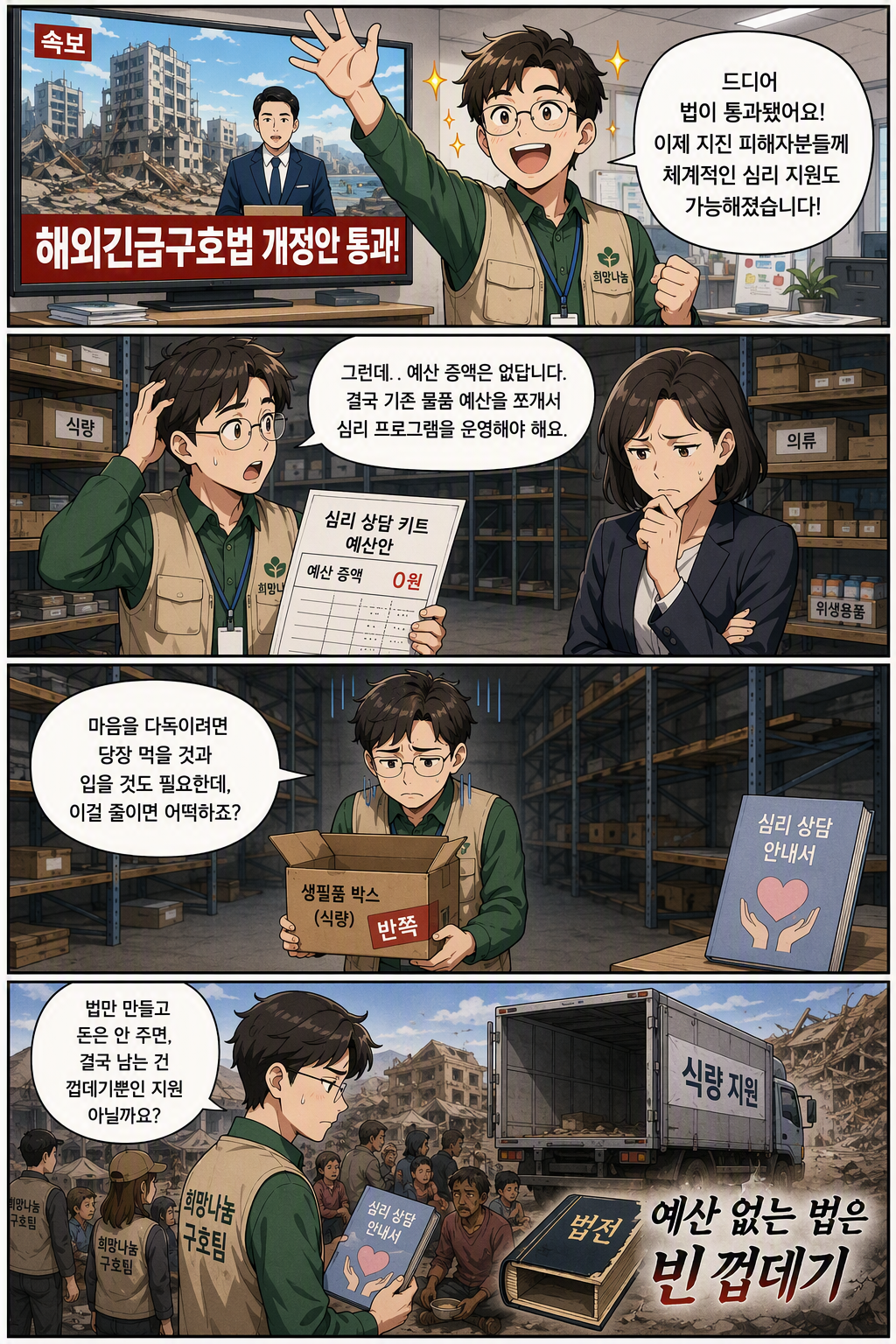 해외긴급구호에 관한 법률 일부개정법률안 웹툰 1