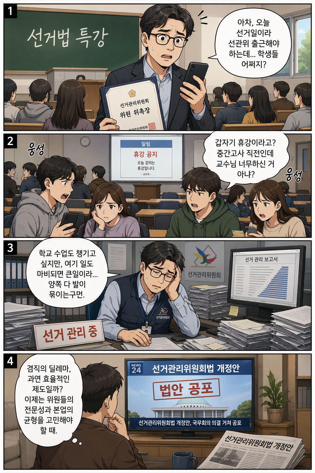 선거관리위원회법 일부개정법률안 웹툰 1