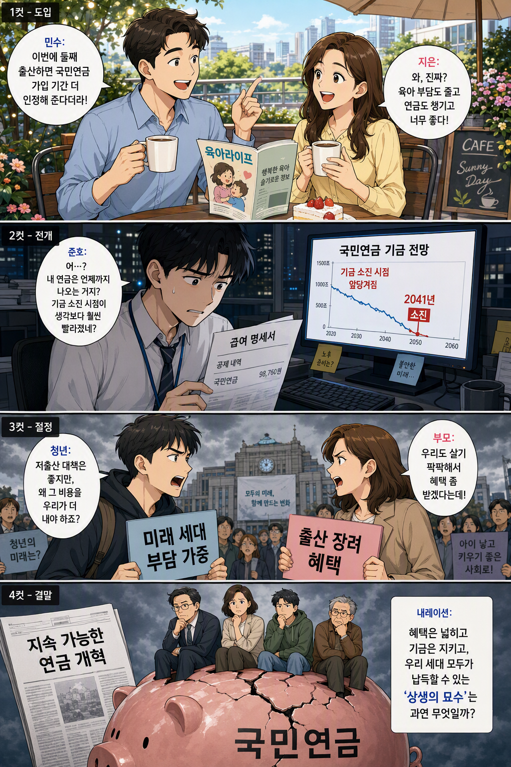 국민연금법 일부개정법률안 웹툰 1