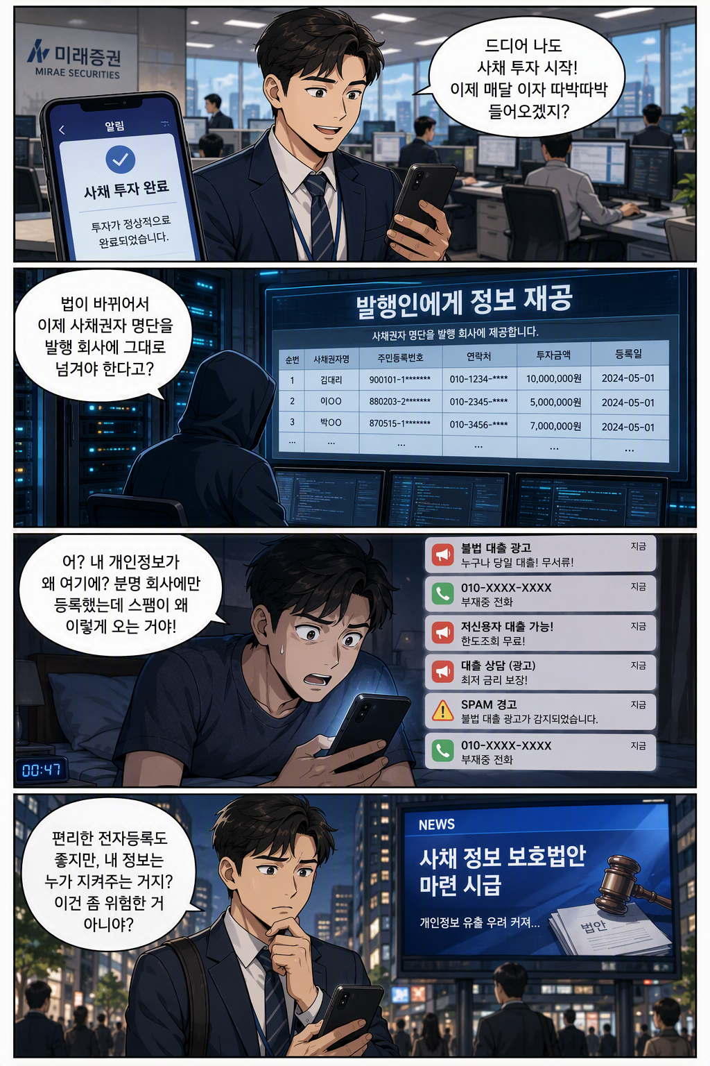 주식·사채 등의 전자등록에 관한 법률 일부개정법률안 웹툰 1