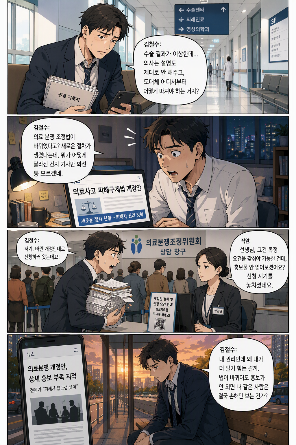 의료사고 피해구제 및 의료분쟁 조정 등에 관한 법률 일부개정법률안 웹툰 1