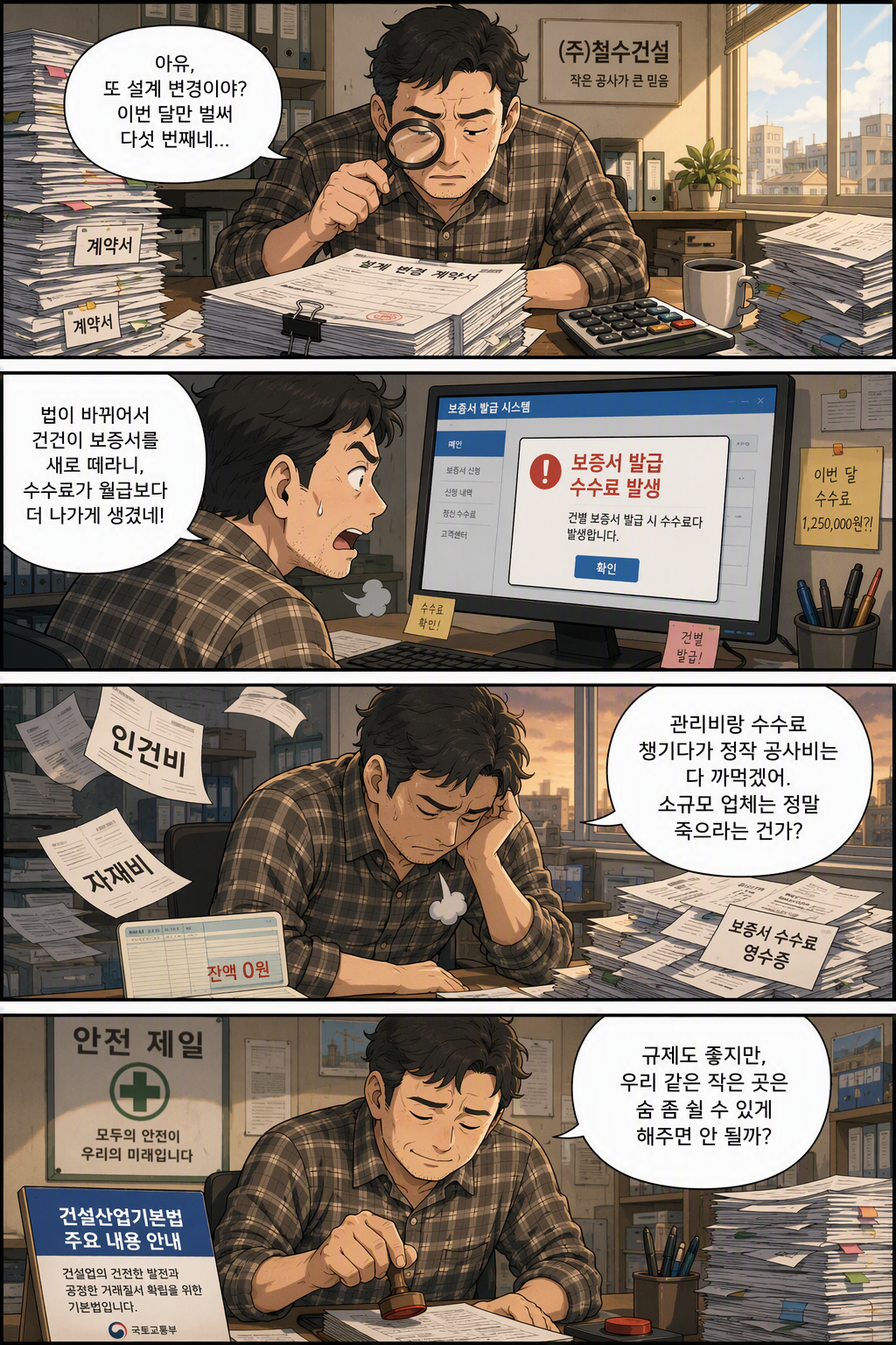 건설산업기본법 일부개정법률안 웹툰 1