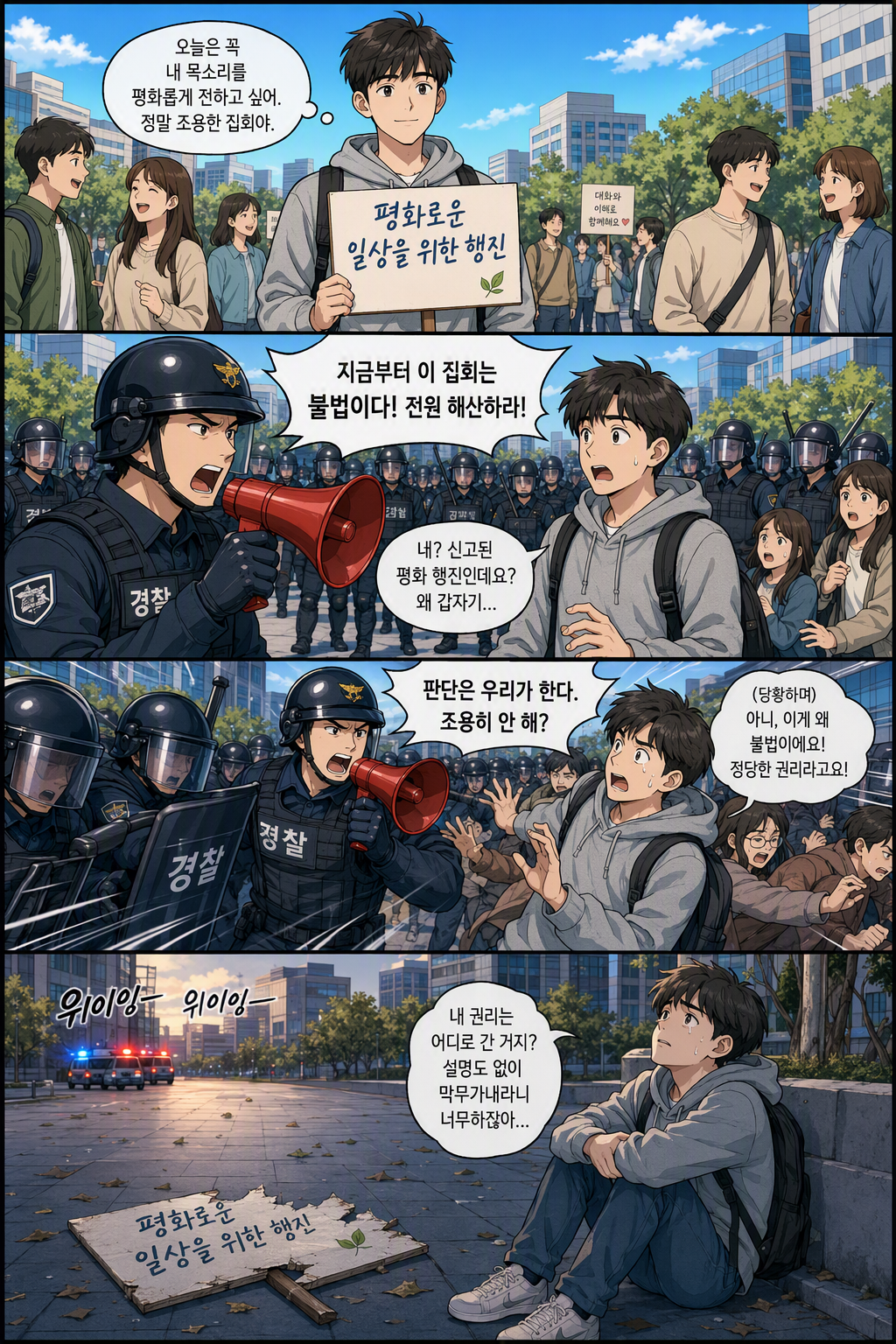 집회 및 시위에 관한 법률 일부개정법률안 웹툰 1
