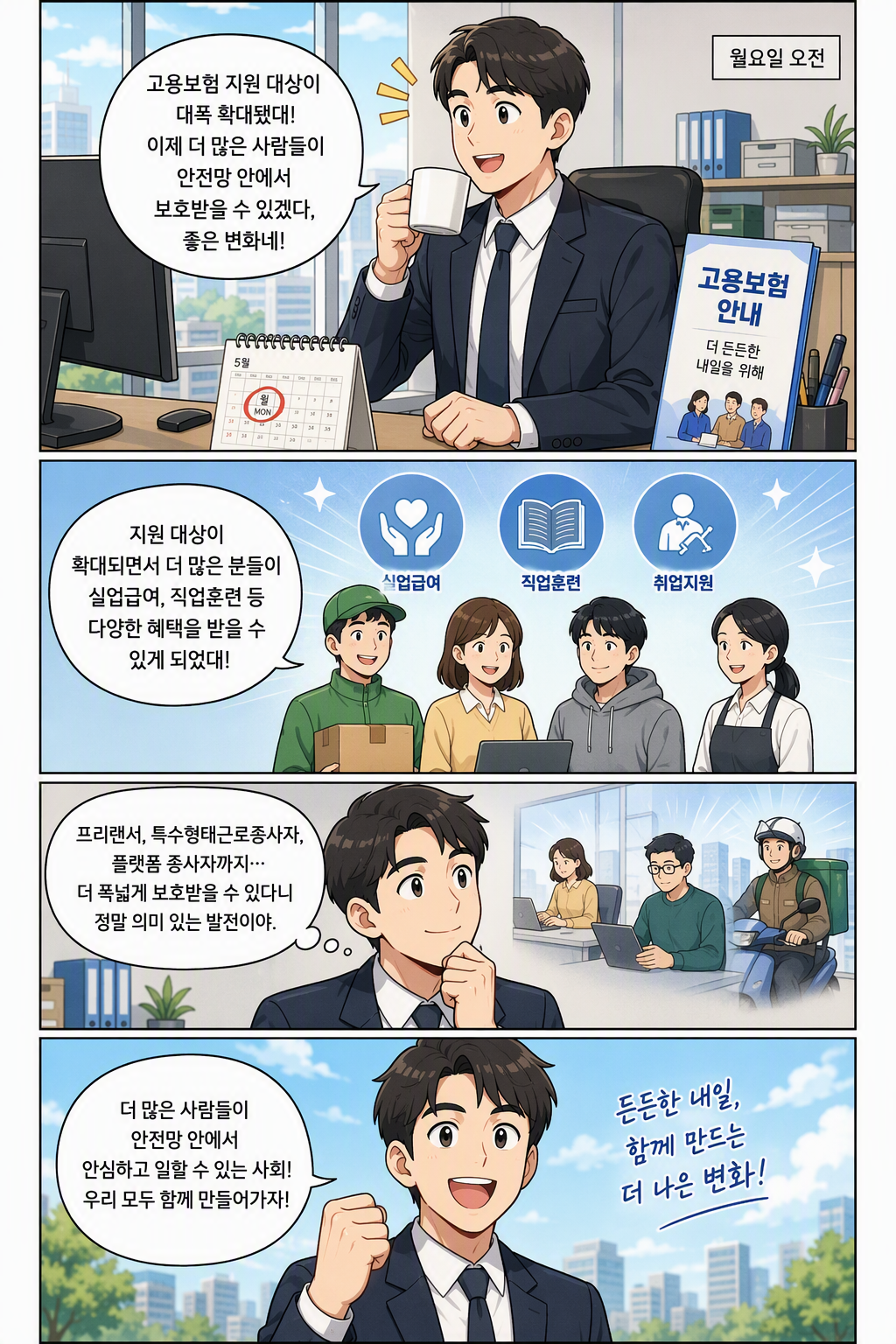 고용보험법 일부개정법률안 웹툰 1