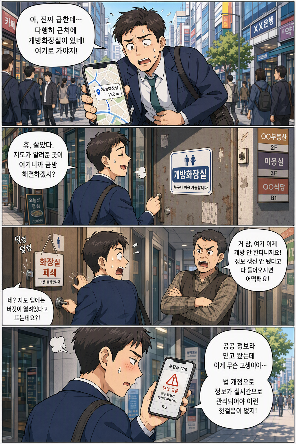 공중화장실 등에 관한 법률 일부개정법률안 웹툰 1
