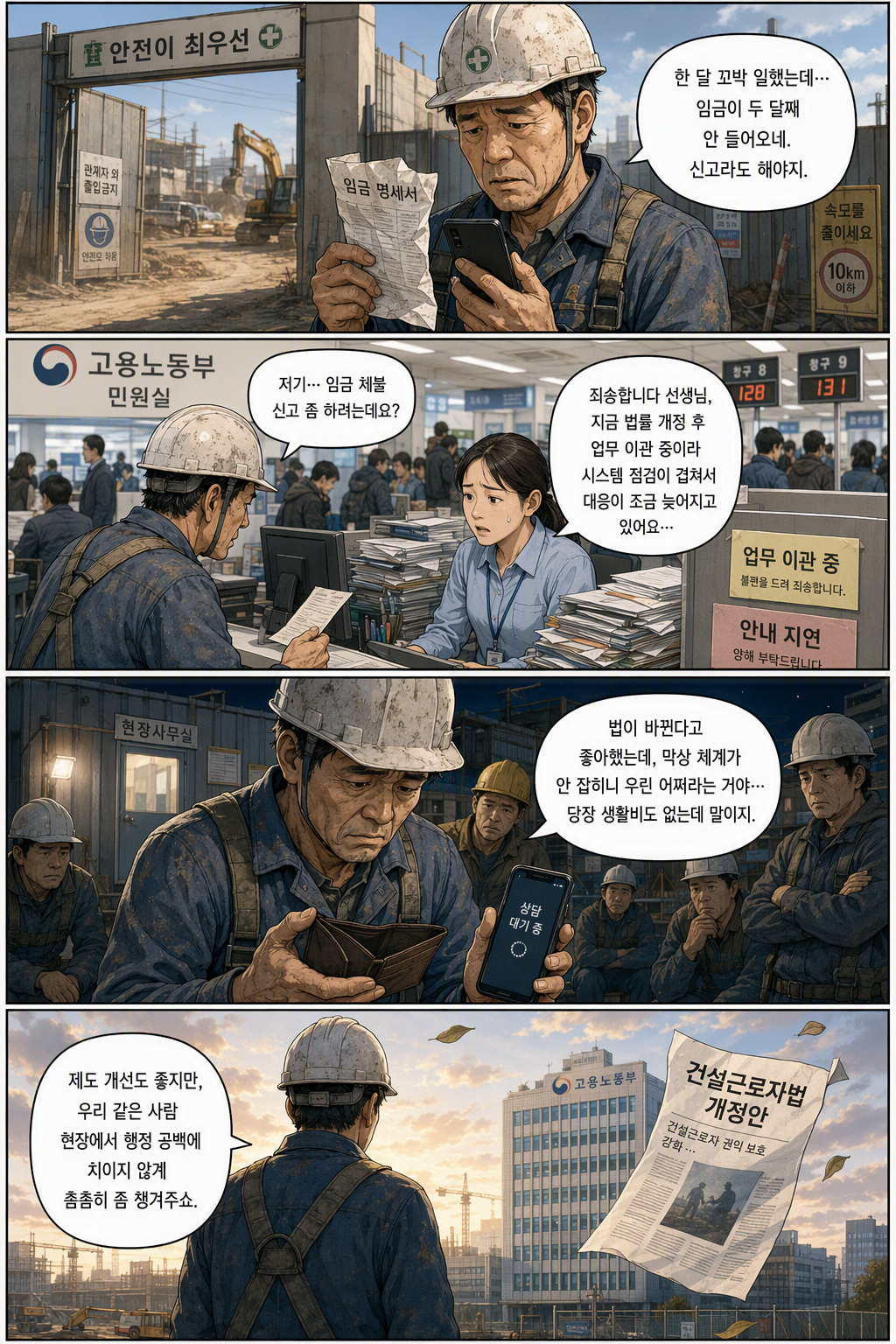 건설근로자의 고용개선 등에 관한 법률 일부개정법률안 웹툰 1