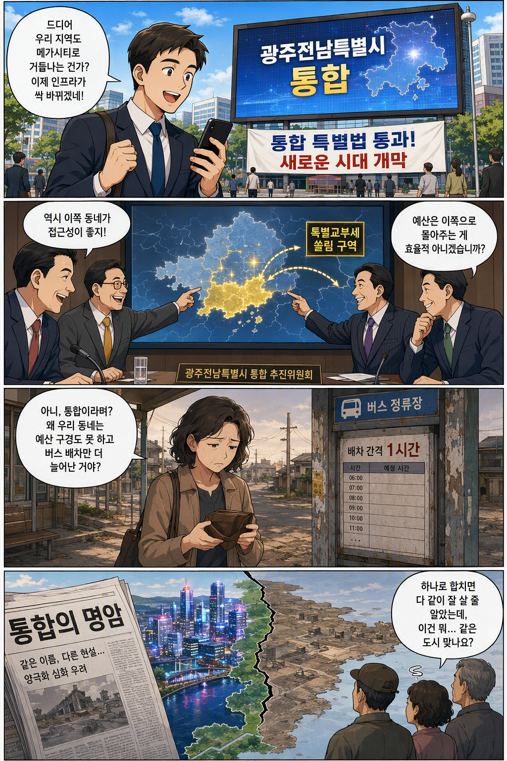 전남광주통합특별시 설치를 위한 특별법 일부개정법률안 웹툰 1