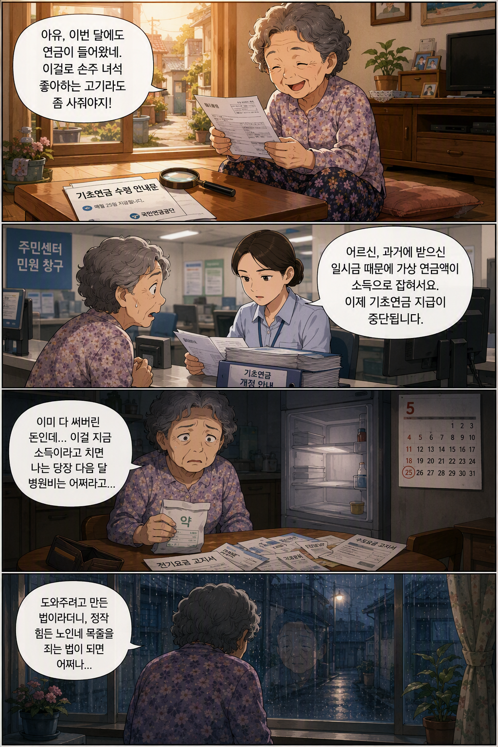 기초연금법 일부개정법률안 웹툰 1
