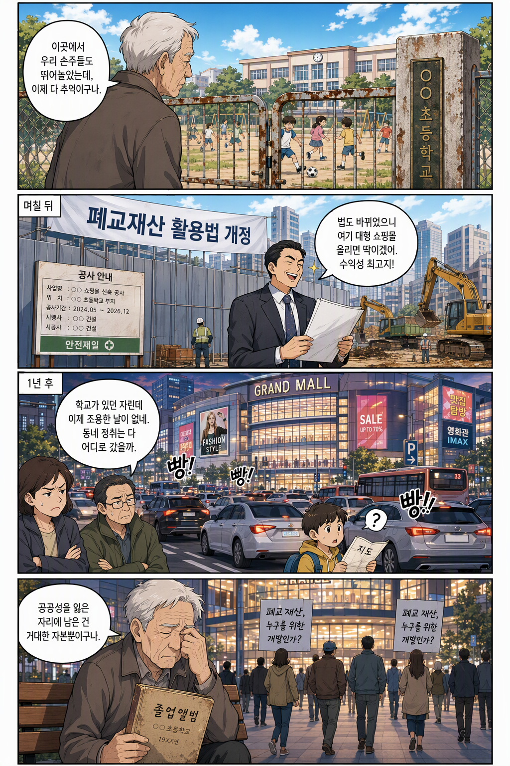 폐교재산의 활용촉진을 위한 특별법 일부개정법률안 웹툰 1