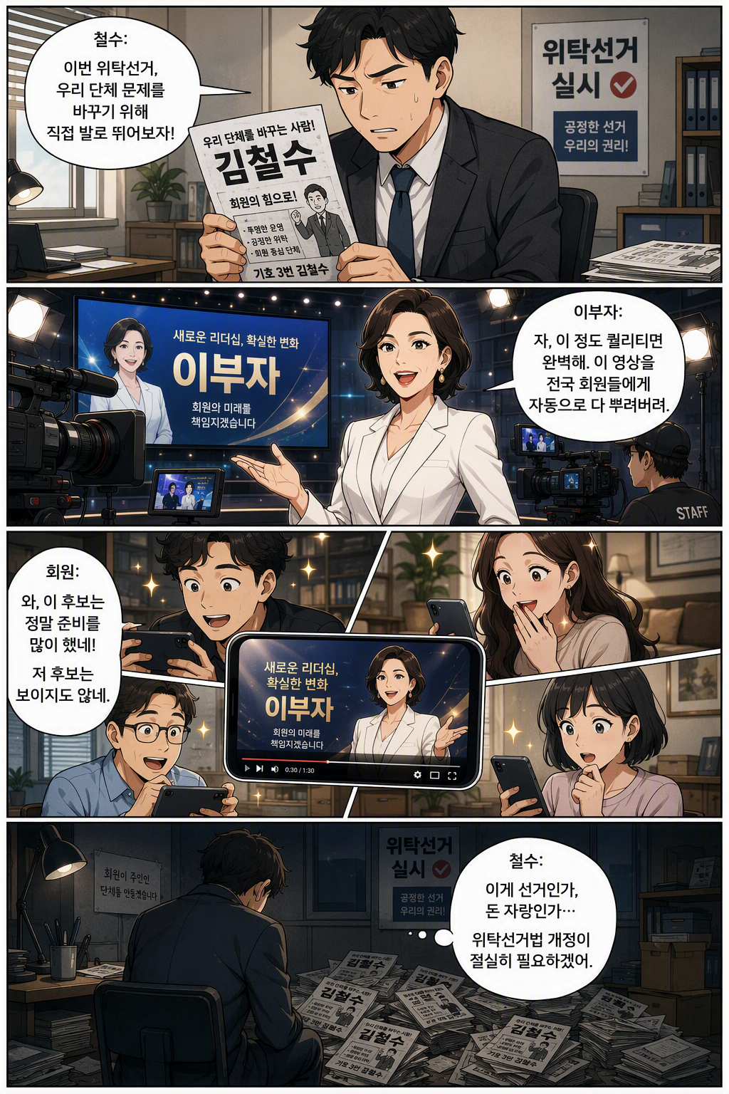 공공단체등 위탁선거에 관한 법률 일부개정법률안 웹툰 1