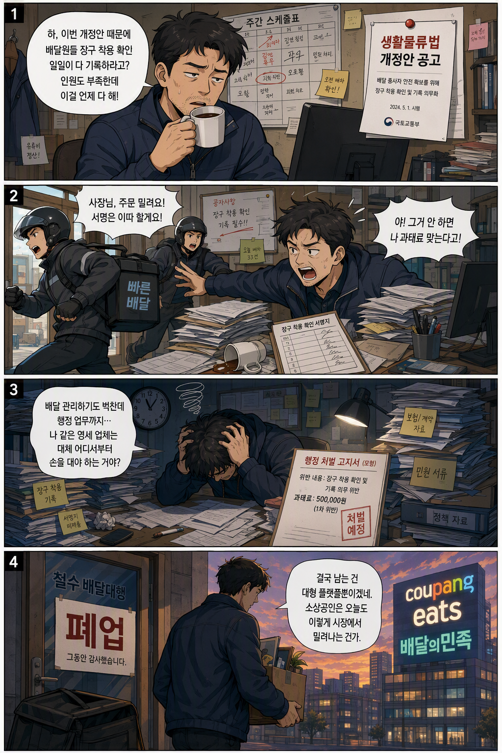 생활물류서비스산업발전법 일부개정법률안 웹툰 1