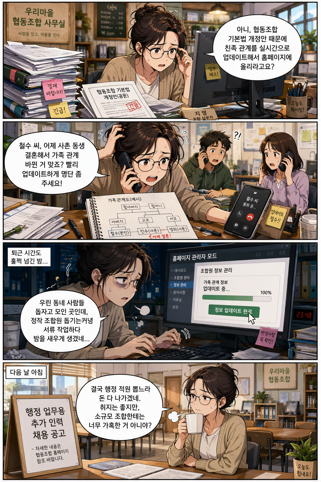 협동조합 기본법 일부개정법률안 웹툰 1